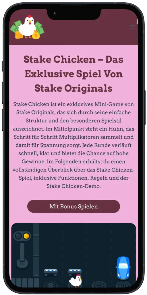 Stake Chicken Mobile